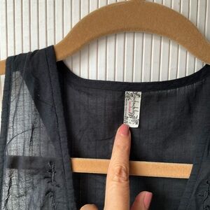 FREE PEOPLE Intimately Black Sheer Dress